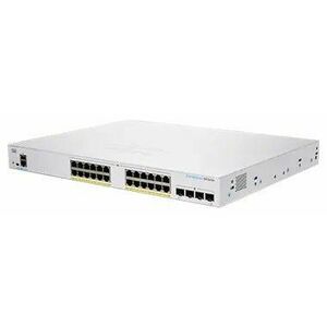 Cisco switch CBS350-24FP-4G-EU (24xGbE, 4xSFP, 24xPoE+, 370W) - REFRESH vyobraziť