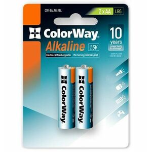 Colorway alkalická batéria AA/ 1.5V/ 2ks v balení/ Blister vyobraziť