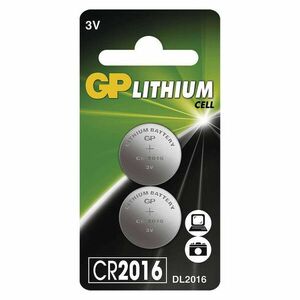 GP CR2016 Lítiová gombíková batéria (2ks) vyobraziť