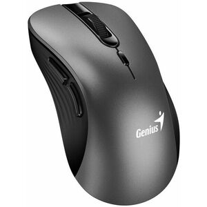 Genius Ergo 8100S Myš, bezdrôtová, ergonomická, optická, 1600DPI, 6 tlačidiel, USB, kovovo šedá vyobraziť