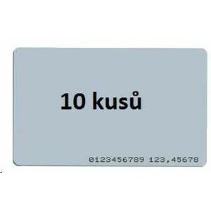 ISO karta 10-pack, RFID 125kHz EM4200, RO, vytlačené číslo tagu na karte vyobraziť