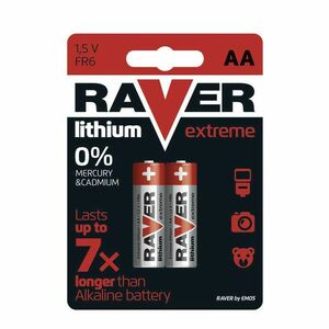 Lítiová batéria RAVER 2x AA vyobraziť