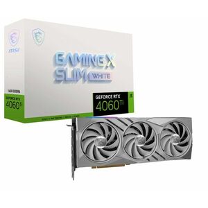 MSI VGA NVIDIA GeForce RTX 4060 Ti GAMING X SLIM WHITE 16G, 16G GDDR6, 3xDP, 1xHDMI vyobraziť