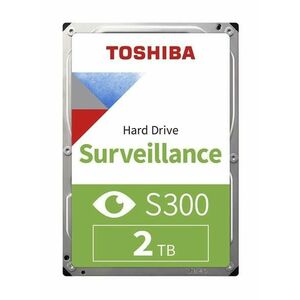 TOSHIBA HDD S300 Surveillance (SMR) 2TB, SATA III, 5400 rpm, 128 MB cache, 3, 5 ", BULK vyobraziť
