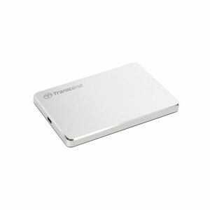 TRANSCEND 1TB StoreJet 25C3S, 2.5", USB-C (3.1 Gen 1) Štýlový externý hard disk, ultra-tenký, strieborný vyobraziť