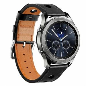 Samsung Galaxy Watch 3 45mm Leather Italy remienok, Black vyobraziť