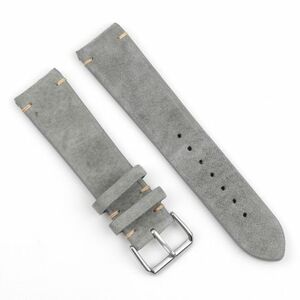 BStrap Suede Leather remienok na Samsung Galaxy Watch Active 2 40/44mm, gray (SSG020C01) vyobraziť
