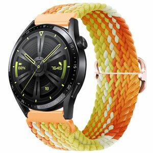 BStrap Elastic Nylon remienok na Huawei Watch GT 42mm, orange vyobraziť