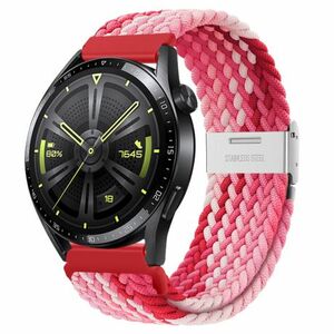 BStrap Elastic Nylon 2 remienok na Samsung Galaxy Watch 3 45mm, strawberry vyobraziť