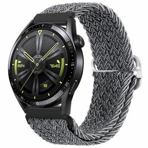 BStrap Braid Nylon remienok na Huawei Watch GT/GT2 46mm, gray black (SSG035C0403) vyobraziť