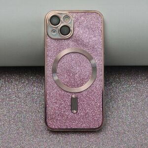 Glitter Chrome Mag case for iPhone 15 Plus 6, 7" pink vyobraziť