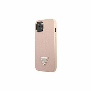 Guess case for iPhone 14 Pro Max 6, 7" GUHCP14XPSATLP pink HC Saffiano PU Triangle vyobraziť
