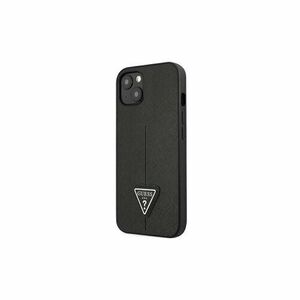 Guess case for iPhone 14 Pro 6, 1" GUHCP14LPSATLK black HC Saffiano PU Triangle vyobraziť