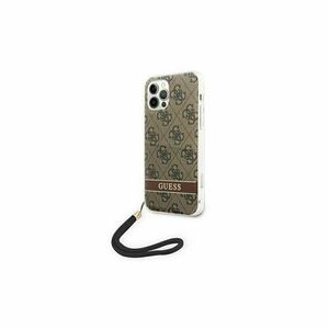Guess case for IPhone 12/12 Pro 6, 1" GUOHCP12MH4STW hard case brown Print 4G Cord vyobraziť