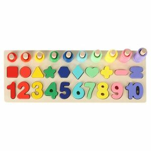 MG Montessori Number Sorter drevené puzzle vyobraziť