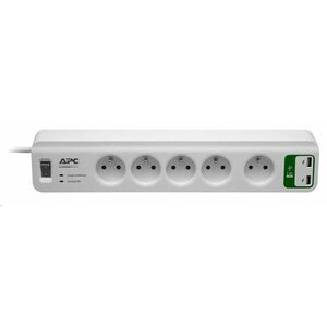 APC Essential SurgeArrest 5 outlets with 5V, 2.4A 2 port USB Charger 230V France, 1.8m vyobraziť