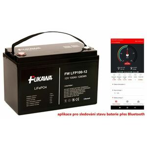 FUKAWA LFP100-12 LiFePo4 (12, 8V 100Ah Bluetooth) vyobraziť