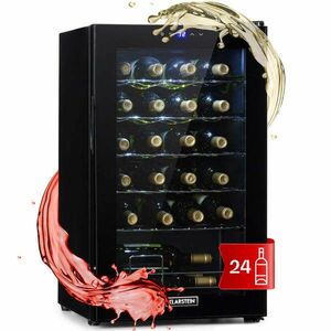 Klarstein Shiraz 24 Uno, vinotéka, 63 l, 24 fliaš, 5-18°C, dotykový ovládací panel vyobraziť