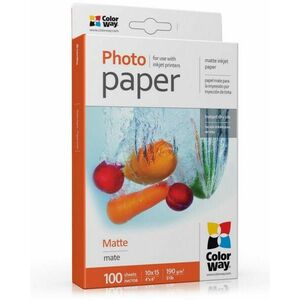 COLORWAY fotopapier/ matte 190g/m2, 10x15/ 100 kusov vyobraziť