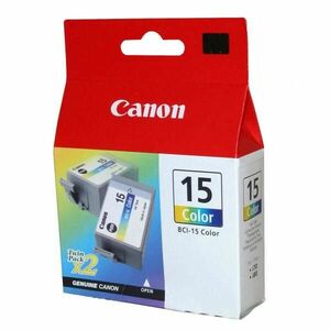 CANON BCI-15 - originálna cartridge, farebná, 2x7ml 2ks vyobraziť