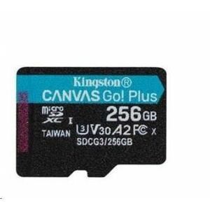 Kingston MicroSDXC karta 256GB Canvas Go! Plus, R: 170/W: 90MB/s, Class 10, UHS-I, U3, V30, A2 vyobraziť