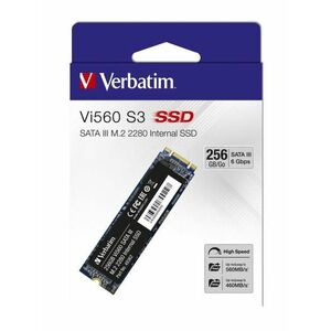 Verbatim SSD 256GB M.2 2280 SATA III Vi560 S3 interní disk, Solid State Drive vyobraziť