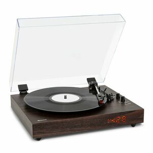 Auna auna TT-Classic Chrono, gramofón, kryt proti prachu, Bluetooth, vrátane reproduktorov, 33/45/78 otáčok/minútu vyobraziť