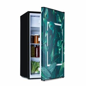 Klarstein CoolArt 79L, kombinovaná chladnička s mrazničkou, EEK E, mraziaci priestor 9 l, dizajnové dvere vyobraziť