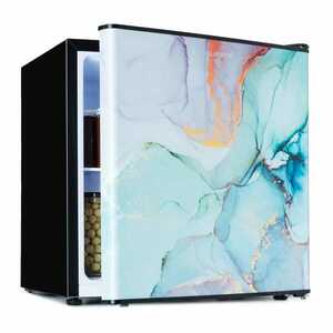 Klarstein CoolArt 45L, mini chladnička, EEK E, s mraziacim priestorom 1, 5 l, dizajnové dvere vyobraziť