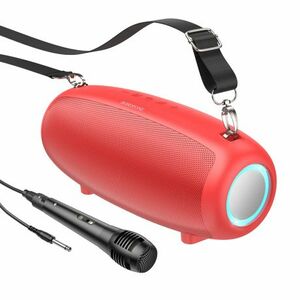 Borofone BP13 bluetooth bezdrôtový reproduktor + mikrofón, červený vyobraziť