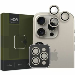 HOFI Camring ochranné sklo na kameru na iPhone 15 Pro / 15 Pro Max, titanium vyobraziť