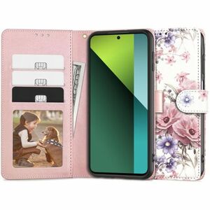 Tech-Protect Wallet knižkové puzdro na Xiaomi Redmi Note 13 Pro 5G / Poco X6 5G, blossom flower vyobraziť