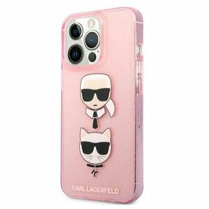 Puzdro Karl Lagerfeld iPhone 13 / 13 Pro KLHCP13LKCTUGLP hardcase pink Glitter Karl`s & vyobraziť