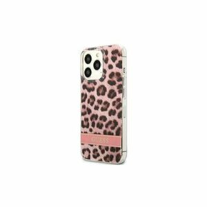Guess case for IPhone 13 Pro Max 6, 7" GUHCP13XHSLEOP hard case pink Leopard Electro Stripe vyobraziť