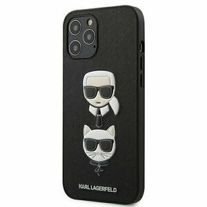 Karl Lagerfeld case for iPhone 13 Pro Max 6, 7" KLHCP13XSAKICKCBK black hard case Saffiano Karl vyobraziť