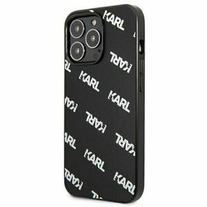 Puzdro Karl Lagerfeld iPhone 13 Pro KLHCP13LPULMBK3 black hard case Allover Logomania vyobraziť