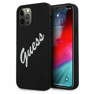Guess case for iPhone 12 Pro Max 6, 7" GUHCP12LLSVSBW black-white hard case Silicone Vintage vyobraziť