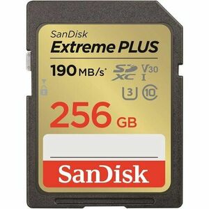 SanDisk SDXC karta 256GB Extreme (190 MB/s Class 10, UHS-I U3 V30) vyobraziť