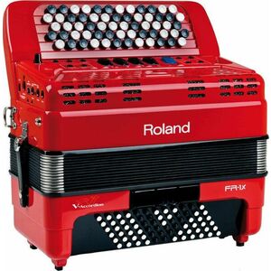 Roland FR-1x Červená Gombíkový akordeón vyobraziť