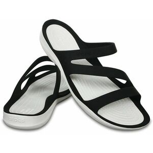 Crocs Women's Swiftwater Sandal Black/White 34-35 vyobraziť