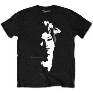 Amy Winehouse Tričko Scarf Portrait Unisex Black M vyobraziť