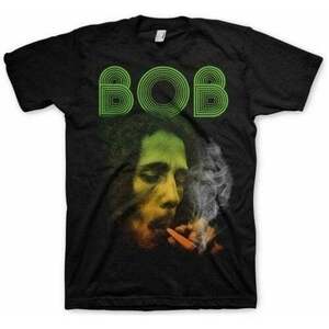 Bob Marley Tričko Smoking Da Erb Unisex Black M vyobraziť