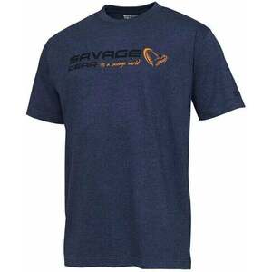 Savage Gear Tričko Signature Logo T-Shirt Blue Melange S vyobraziť