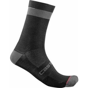 Castelli Alpha 18 Black/Dark Gray S/M Cyklo ponožky vyobraziť