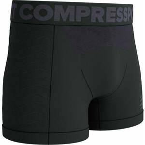 Compressport Seamless Boxer M Black/Grey S Bežecká spodná bielizeň vyobraziť