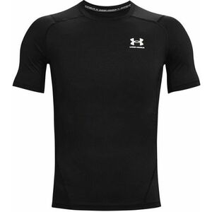 Under Armour Men's HeatGear Armour Short Sleeve Black/White M Fitness tričko vyobraziť