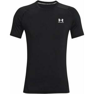 Under Armour Men's HeatGear Armour Fitted Short Sleeve Black/White M Bežecké tričko s krátkym rukávom vyobraziť