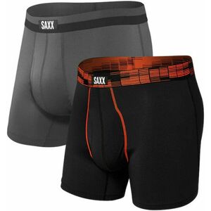 SAXX Sport Mesh 2-Pack Boxer Brief Black Digi Dna/Graphite S Fitness bielizeň vyobraziť