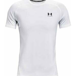 Under Armour Men's HeatGear Armour Fitted Short Sleeve White/Black L Bežecké tričko s krátkym rukávom vyobraziť