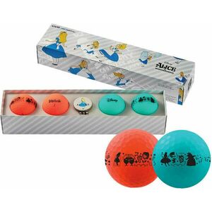 Volvik Vivid Disney 4 Pack Golf Balls Gift Set Alice in Wonderland Plus Ball Marker Red/Blue vyobraziť